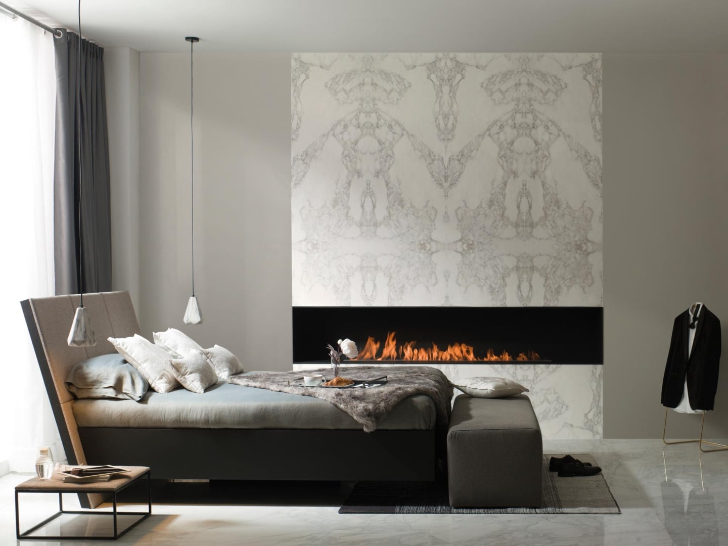 Porcelanosa Dolomiti bookmatch Wall tiles Marble